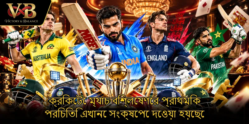 ক্রিকেটে ম্যাচ বিশ্লেষণের প্রাথমিক পরিচিতি এখানে সংক্ষেপে দেওয়া হয়েছে